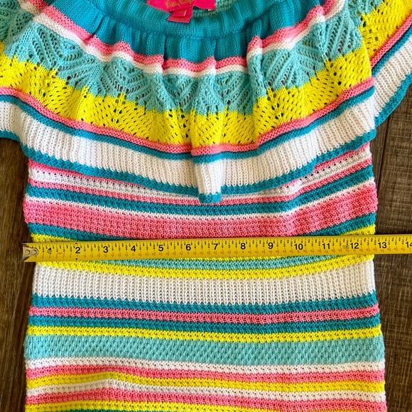 XXS NWOT Ruffle Off Shoulder Striped Lilly Pulitzer Top - Picture 3 of 7